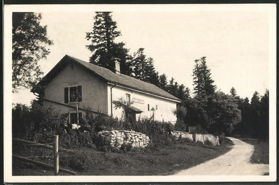 Ansichtskarten: Chaumont, Restaurant de la Charrière, circulée 1930 – Gebraucht aus Frauenfeld von POML
